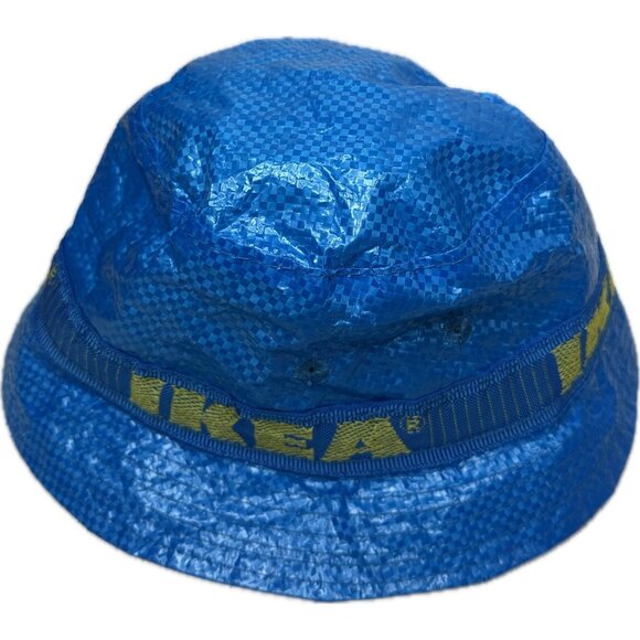IKEA Blue Shopping Bag Bucket Hat One Size Fits All Adult - Picture 5 of 6